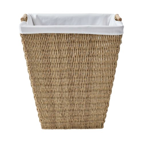 Better Homes & Gardens Resin Poly Rattan Laundry Hamper with Fabric Liner 19.49 in x 14.76 in x 23.62 in, Recommended Adult Use
