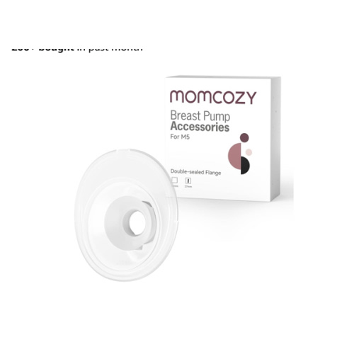Momcozy Double-Sealed Flange 27mm Compatible with Momcozy M5 Breast Pump. Original M5 Breast Pump Replacement Accessories, 1PC (27mm)