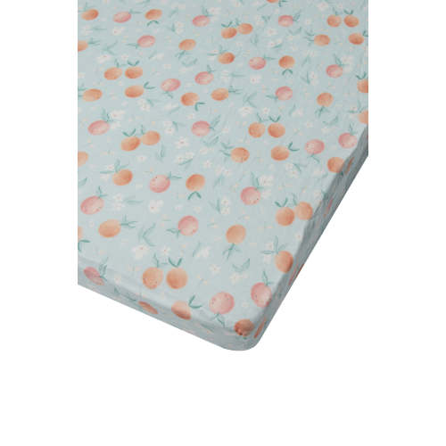 Muslin Fitted Crib Sheet - Peaches