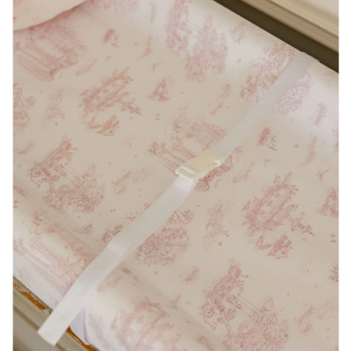 Spring Toile Pink Contour Change Pad