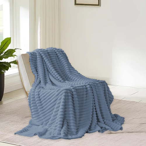 Double Layer Raschel Fleece Blanket - 70x100 cm Thick for Winter, Bed, Sofa, and Ultimate Warmth, Multiple Colors