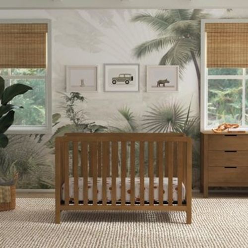 Carter's by daVinci Colby 4-in-1 Low-Profile Convertible Crib - Walnut