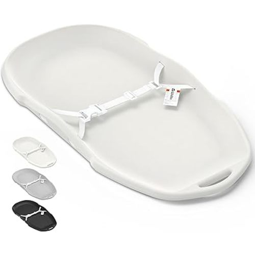 Baby Changing Pad, Soft & Wipe-Clean Changing Pad with Strap, EVA Waterproof Changing Table Pads for Dresser Top, Non-Slip Bottom, Lightweight, 30”×16”