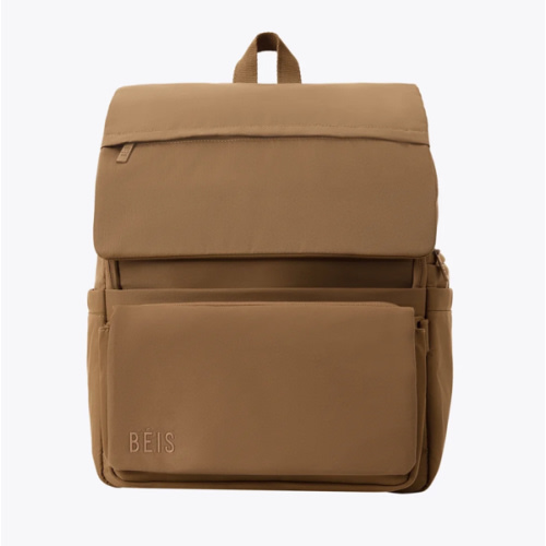 BÉIS 'Ultimate Diaper Backpack' in Camel Brown
