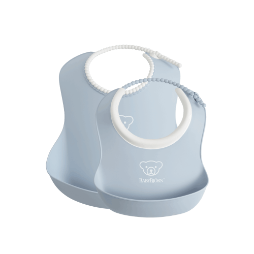 Feeding Bib Set, 2-pack: Powder blue