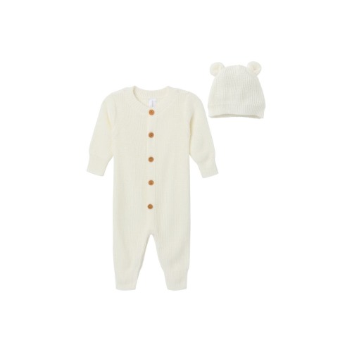 Romper & Hat Set, 3-6M