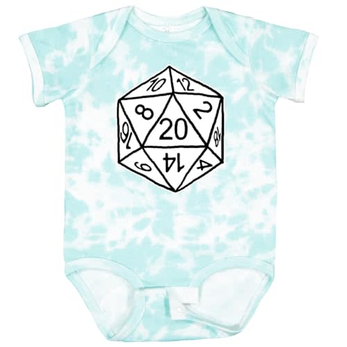 inktastic 20 Sided White Dice Baby Bodysuit - Gus Fink Studios