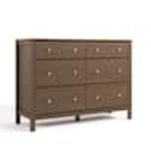 Storkcraft Horizon Hazelnut 6-Drawer 47.88 in. Wide Dresser 03686-008