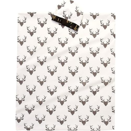 IWOKA Soft Newborn Baby Deer Print Blanket Bedding Blanket Wrap Swaddle Blanket Bath Towel+Hat