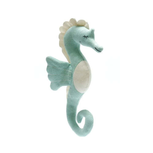 Organic Cotton Knitted Green Seahorse