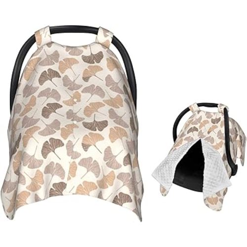 Autumn Leaves Baby Car Seat Canopy Nursing Cover for Newborn Car Seat Breastfeeding Covers Blanket Newborn Shower Gift