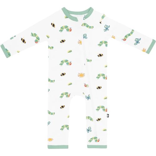 KYTE BABY Unisex Rayon Made From Bamboo Zippered Rompers 0-24 Months