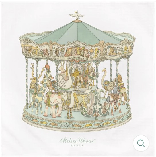 Carousel Swaddle Green – Children's Edit