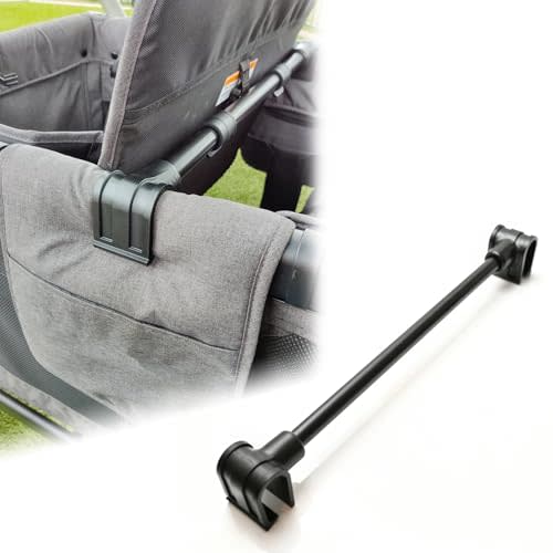 Forward Facing Support Bar for Wonderfold Wagon W4 Accessories - Bus Style Seating Upgrade with Wagon Push Handle Attachment Compatibility