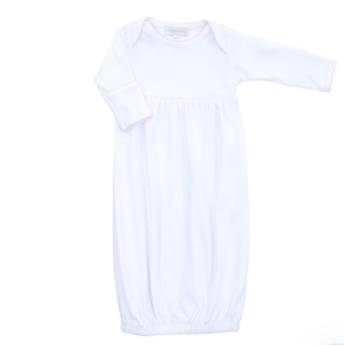 Essentials Gown with Pink Trim