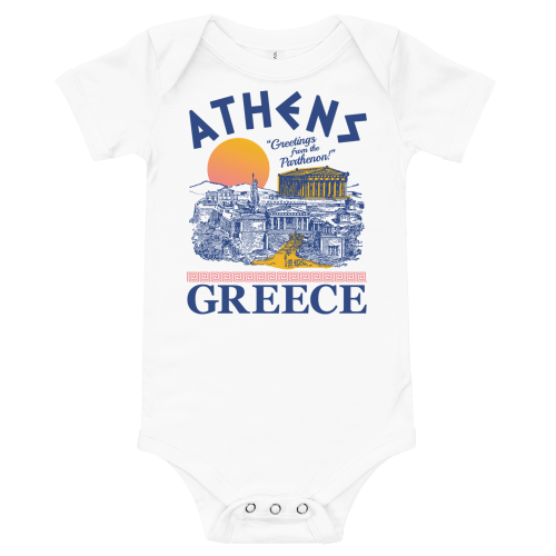 Vintage Inspired Athens Onesie — Hellenic Aesthetic