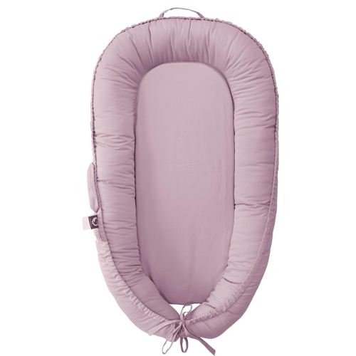 Infant Lounger, Baby Nest Cover for Baby Girls & Boys, Newborn Essentials for Baby 0-18 Months, 100% Cotton Breathable, Portable Travel Bed (Lavender_Blush)