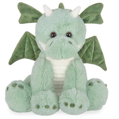 Bearington Collection Burnie Plush Dragon Stuffed Animal, 10.5 Inch