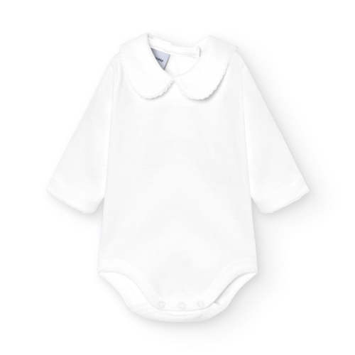 Onesie Edged Piquet-Long Sleeve