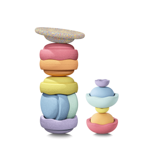 Stapelstein Pastel Rainbow Stepping Stones
