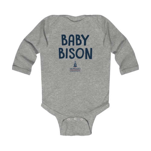 Baby Bison Howard University™ Infant Onesie – Black & Scholared