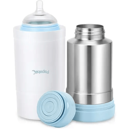 Papablic Portable Travel Baby Bottle Warmer Plus with Large Capacity, 18 oz