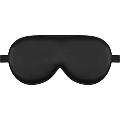 Alaska Bear Sleep Mask Silk Eye Cover with Shaped Padding for Pressure-Free Sleeping, Foam Insert, Upgrade Contour Over Conventional Flat Satin Eye Masks, Machine Washable