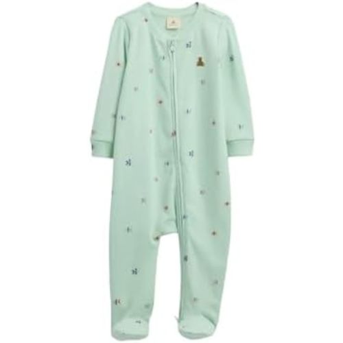 GAP Unisex Baby Two Way Zip Footed One-piece Outfit