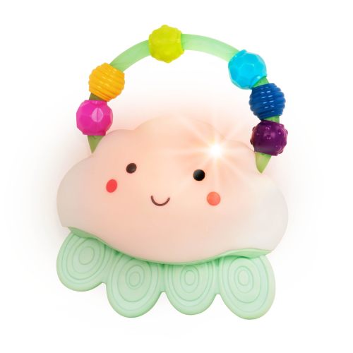 B. Toys- B. Baby – Baby Light-Up Cloud Rattle- Rain-Glow Squeeze- Teething Rattle Toys For Babies 3 Months +