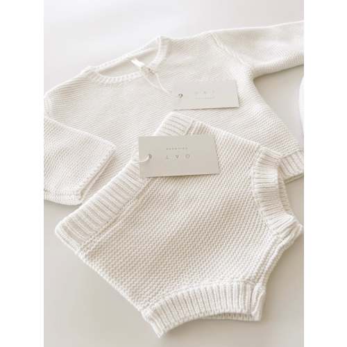 Purl Knit Bloomer Shorts ‘Milk’
