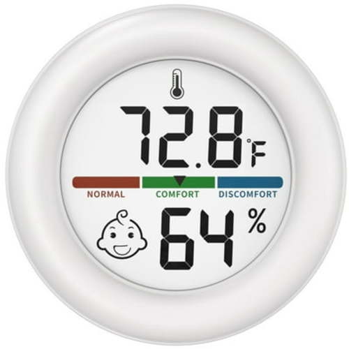 OPPERD LCD Digital Hygrometer Thermometer, Thermometer Room Temperature, Indoor Hygrometer Thermometer with Temperature Humidity Monitor for Bedroom, Baby Room, Warehouse, Cellar, car, Office