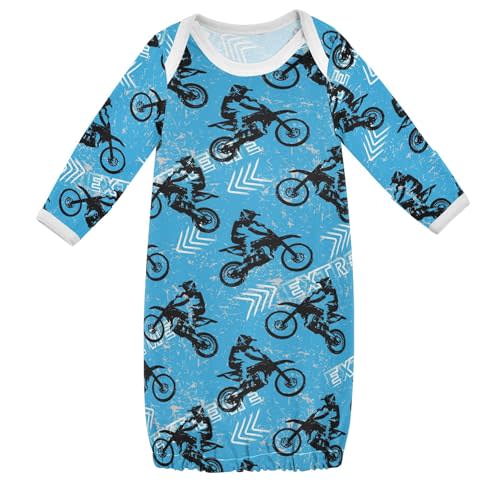 Vozoza Baby Boy Girl Sleepsuit Cotton Sleeper Gown Newborn Pajamas Nightgowns Infant Clothes
