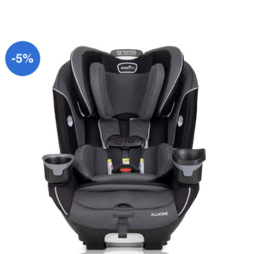 Evenflo EveryFit/All4One 3-in-1 Convertible Car Seat (Aries Black) | Bigbigmart.com
