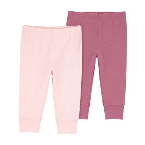 Carter's Child of Mine Baby Girl Pants, 2-Pack, Sizes Preemie-12 Months