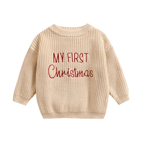 MAYUMMPY Newborn Baby Boy Girl Christmas Sweater Long Sleeve Pullover Warm Knitted Sweatshirt Fall Winter Clothes
