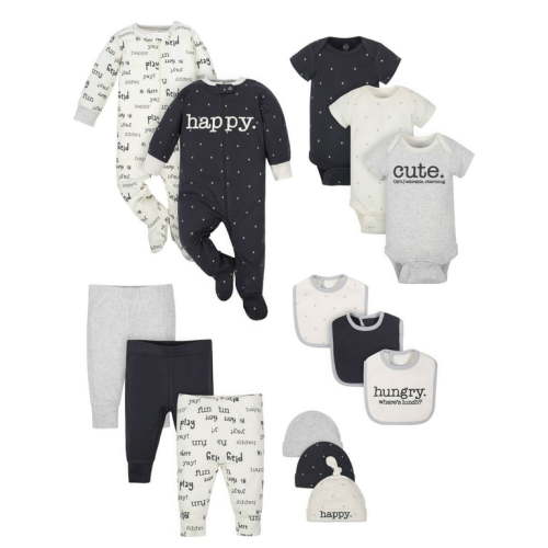 Wonder Nation Baby Boy or Girl Gender Neutral Shower Layette Gift Set, 14-piece