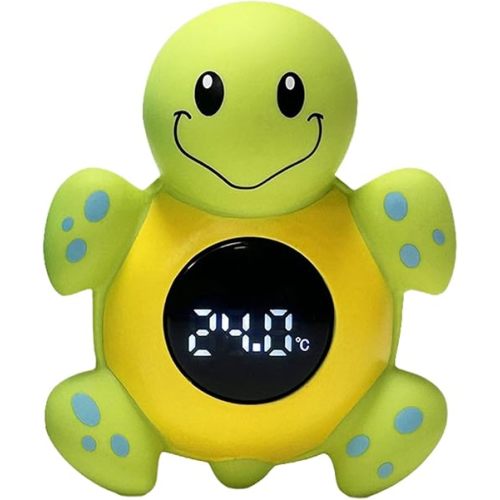 Baby Bath Thermometer - Baby Bath Floating Thermometer | Electric Cartoon Turtle Thermograph for Babies Shower | Todlers Bath Temperature Thermometer | Safety Temperature Water Thermometer for Kids