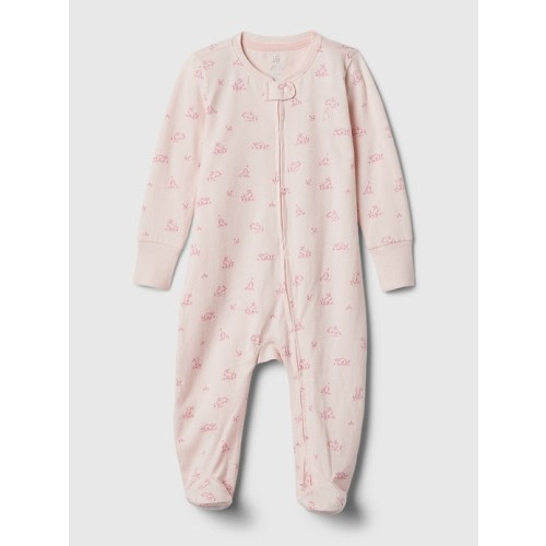Baby First Favorites Graphic One-Piece in barely pink, size: 0-3 M
