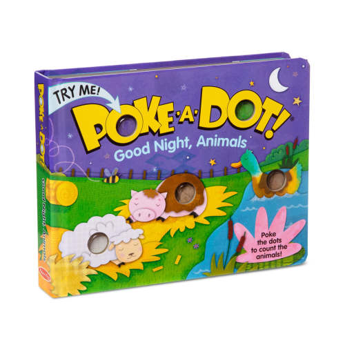 Poke-A-Dot: Goodnight, Animals Book | Animal Themed Book