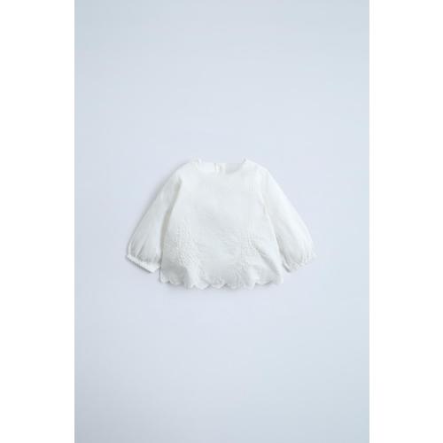 EMBROIDERED SHIRT - Oyster-white | ZARA United States