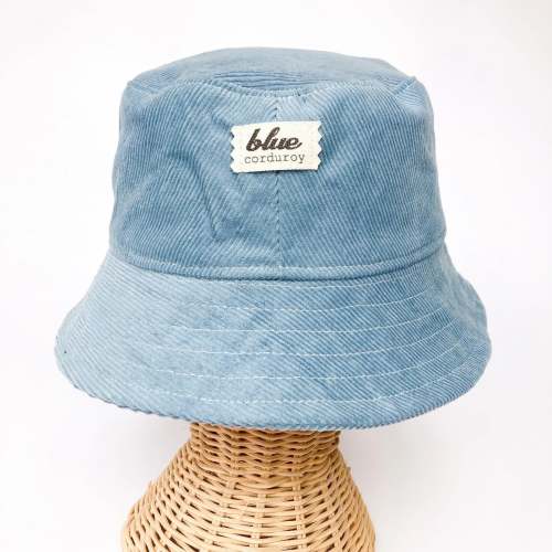 Sky Blue Corduroy Bucket Hat