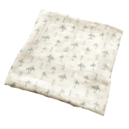 Bamboo Swaddle Blanket - Palm Beach - Default Title - Harp Angel Boutique