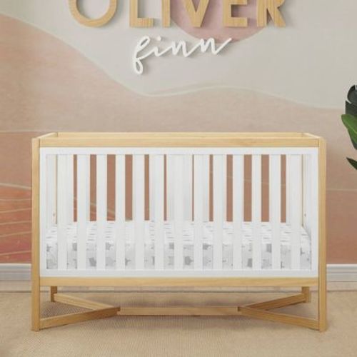 Delta Children Tribeca 4-in-1 Baby Convertible Crib - Bianca White/Natural
