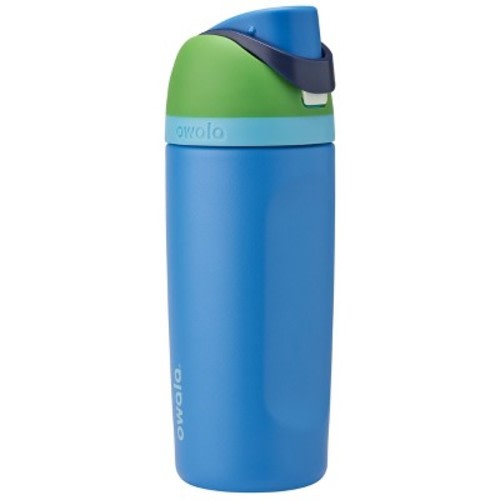 Owala 16oz Kids' FreeSip Stainless Steel Water Bottle, Color: Blue Machine