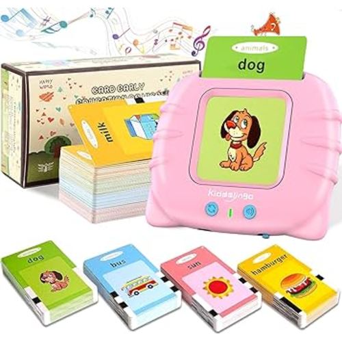 Kiddo Lingo ™ 224 Sight Word Talking Flash Cards See and Say Speed Up Your Child Learns to Speak,Speech Therapy Toys for Toddler Toys Age Over 3 (Blue)