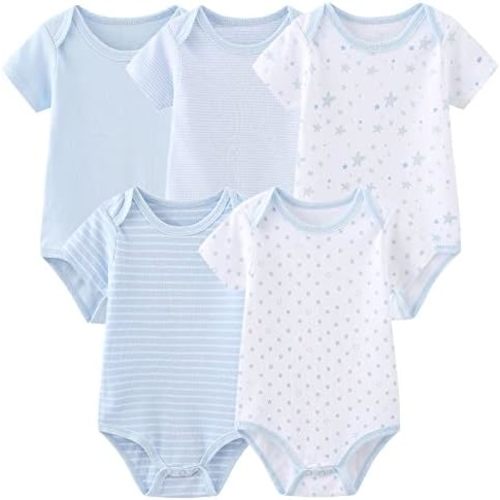 Baby Bodysuit Short Sleeve One-Piece Newborn Baby Clothes for Baby Boy and Girls