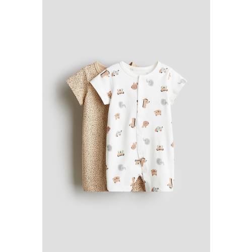 2-PACK COTTON JERSEY PAJAMA JUMPSUITS