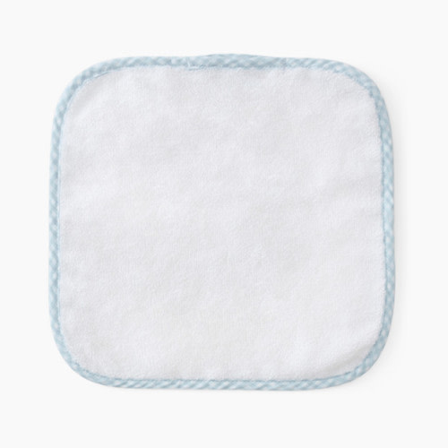 Pair of Baby Washcloths - Blue Gingham