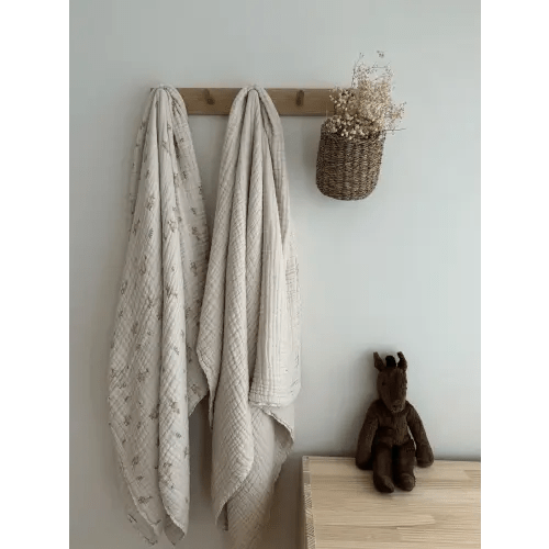 BABY BILBY // Organic Cotton Gauze Blanket - Goose — Baby Bilby: Organic Cotton Gauze Blankets
