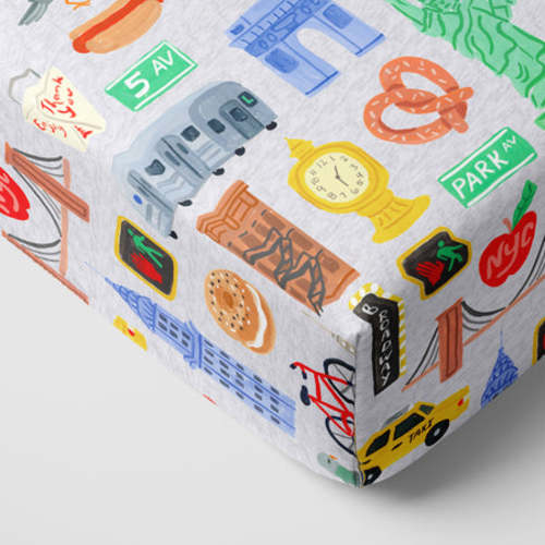 The Big Apple Fitted Crib Sheet